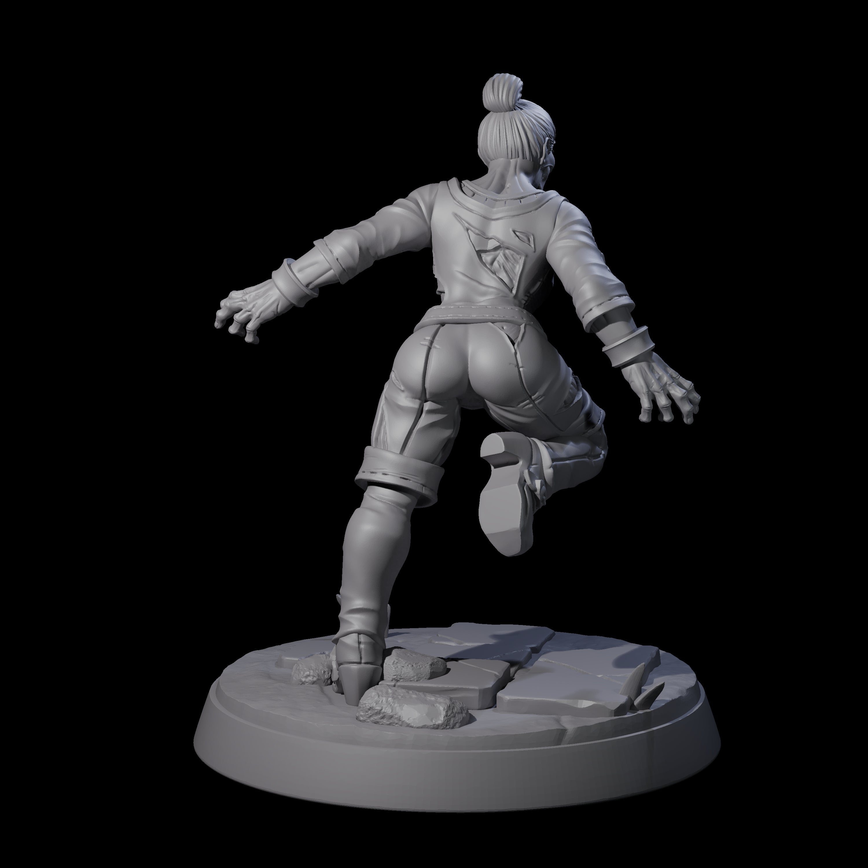 Rotten And Stinking Zombie Horror F Miniature for Dungeons and Dragons, Pathfinder or other TTRPGs