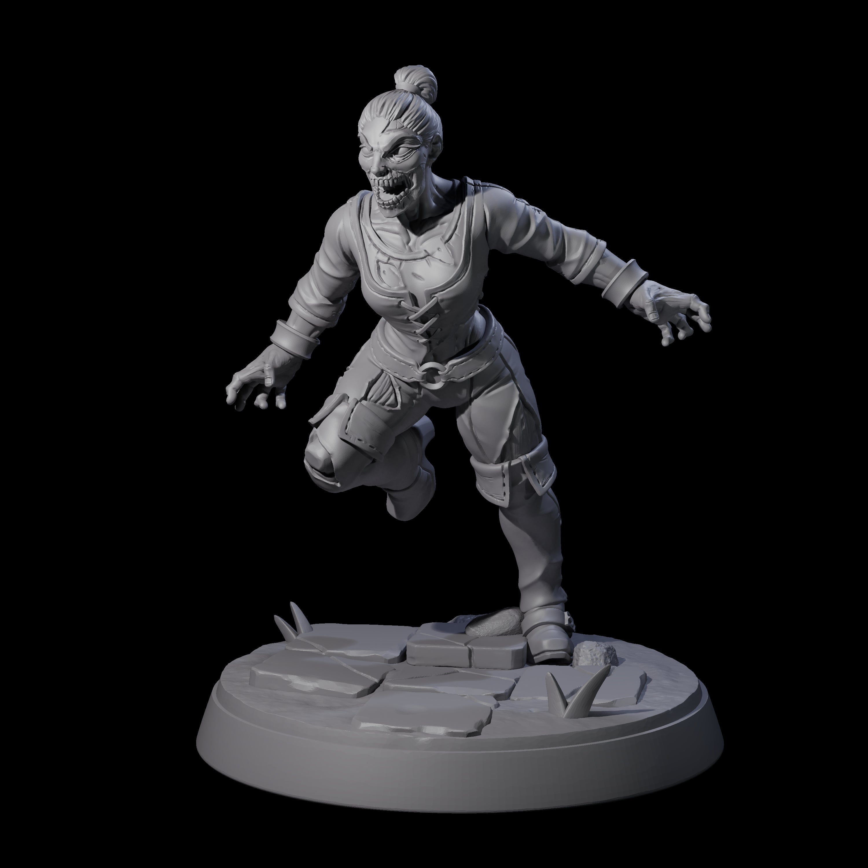 Rotten And Stinking Zombie Horror F Miniature for Dungeons and Dragons, Pathfinder or other TTRPGs