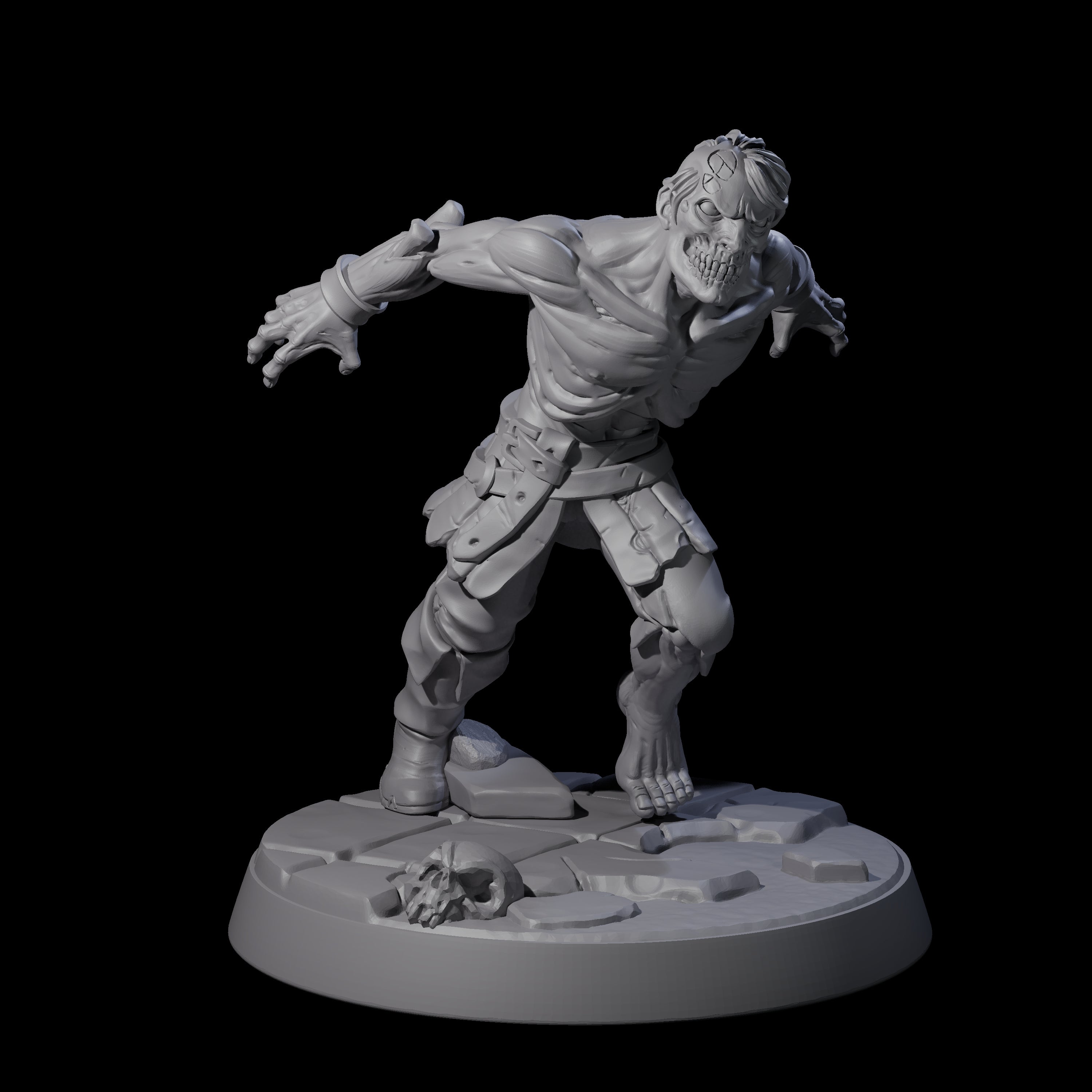 Rotten And Stinking Zombie Horrors Miniature for Dungeons and Dragons, Pathfinder or other TTRPGs
