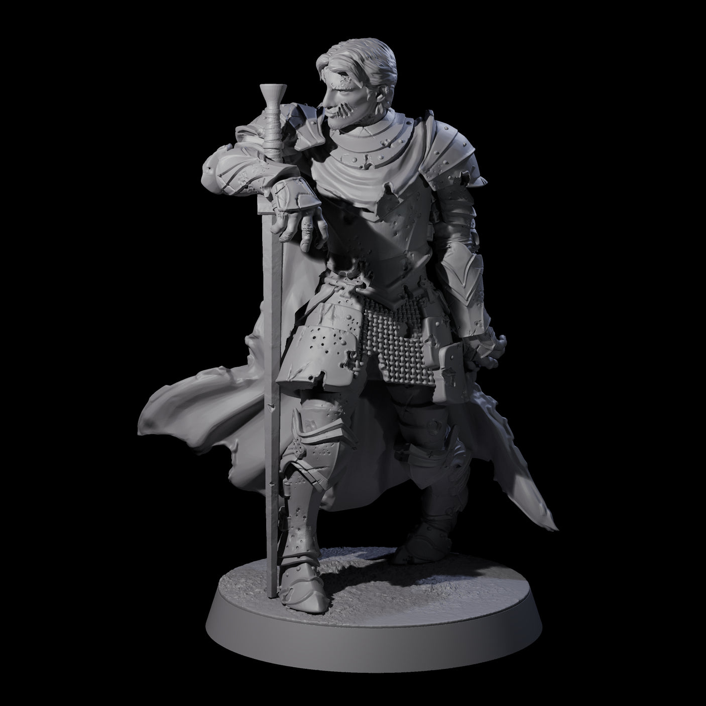 Rotting Prince A Miniature for Dungeons and Dragons, Pathfinder or other TTRPGs
