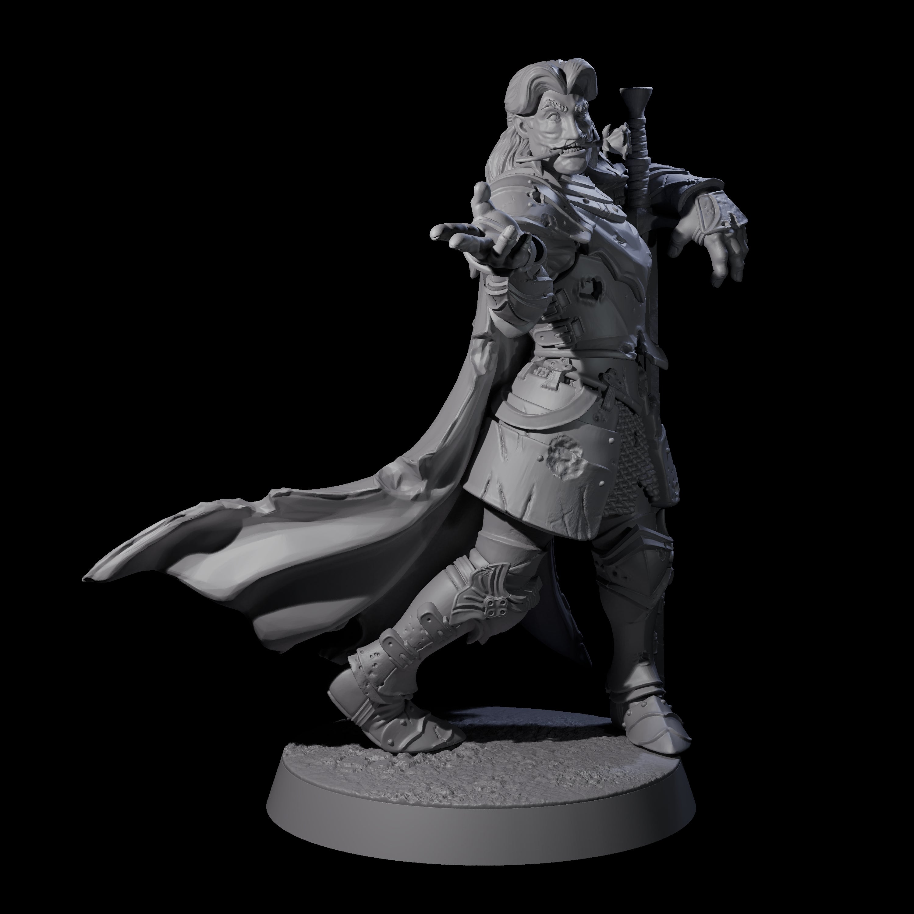 Rotting Prince B Miniature for Dungeons and Dragons, Pathfinder or other TTRPGs