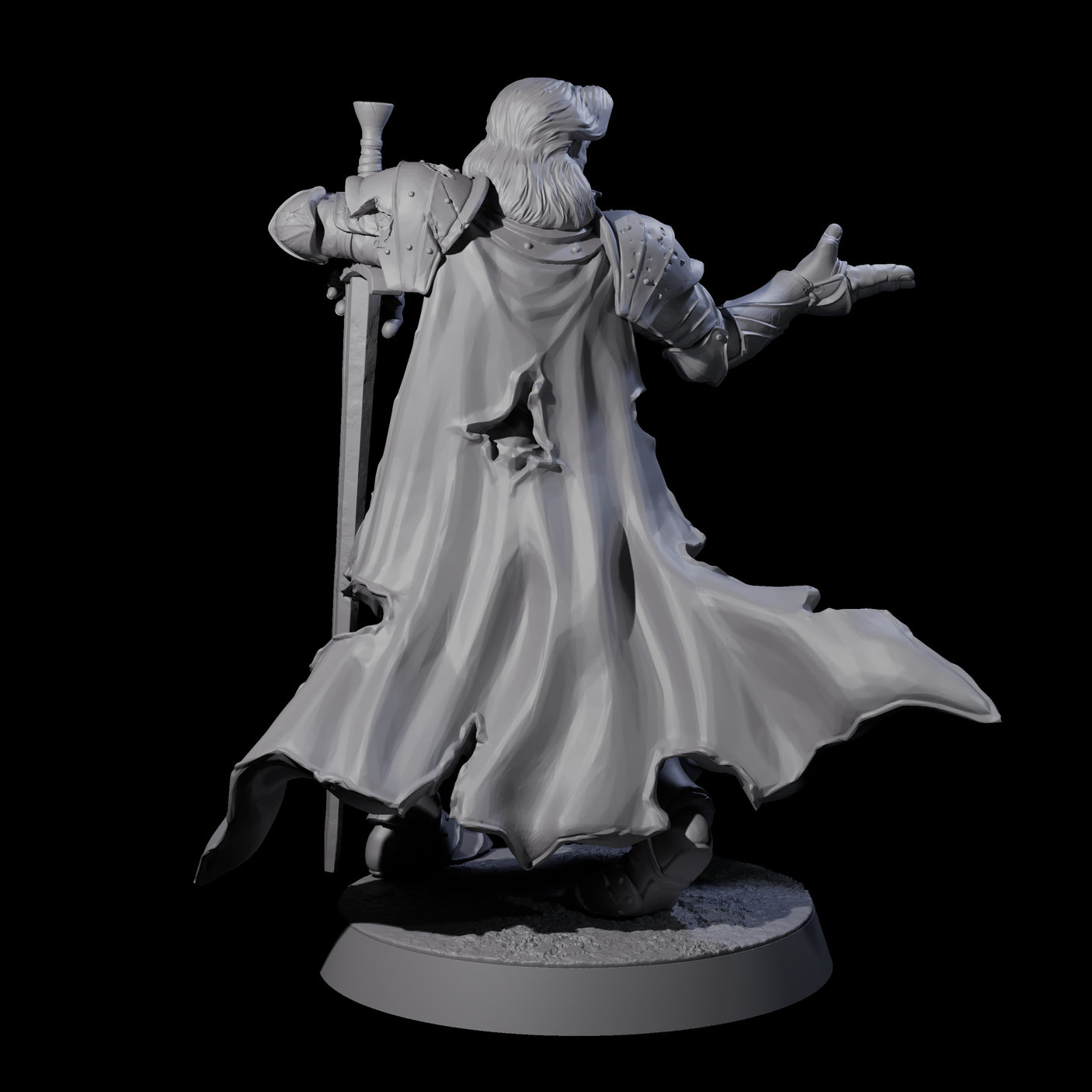 Rotting Prince B Miniature for Dungeons and Dragons, Pathfinder or other TTRPGs