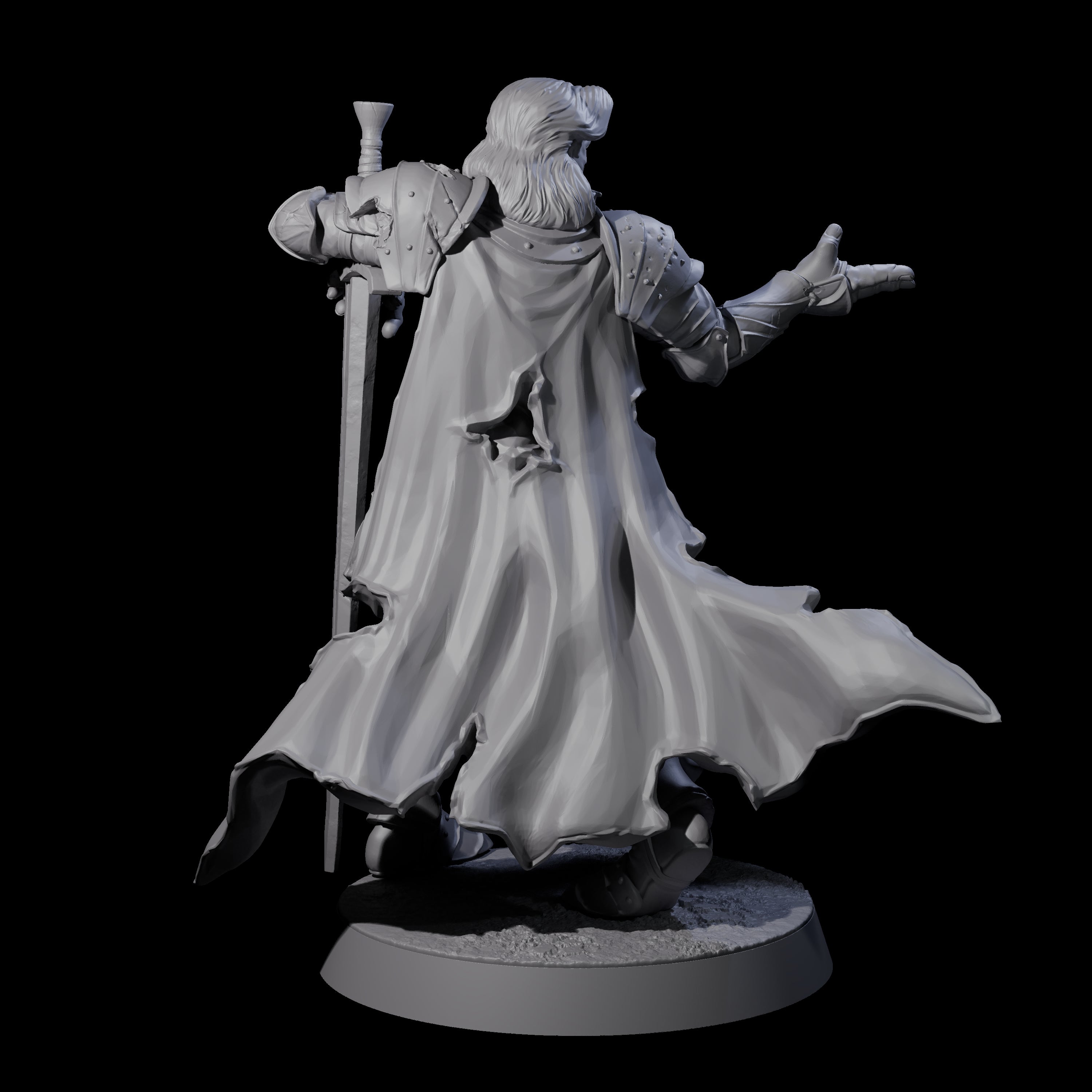 Rotting Prince B Miniature for Dungeons and Dragons, Pathfinder or other TTRPGs