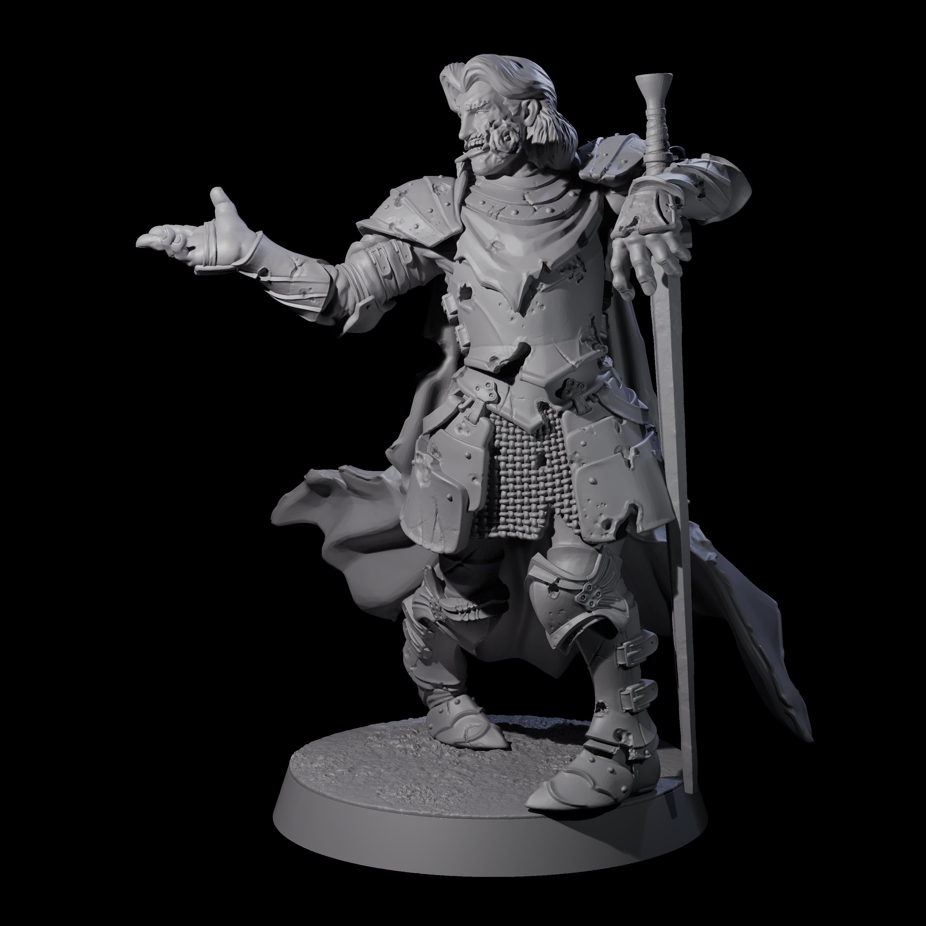 Rotting Prince B Miniature for Dungeons and Dragons, Pathfinder or other TTRPGs