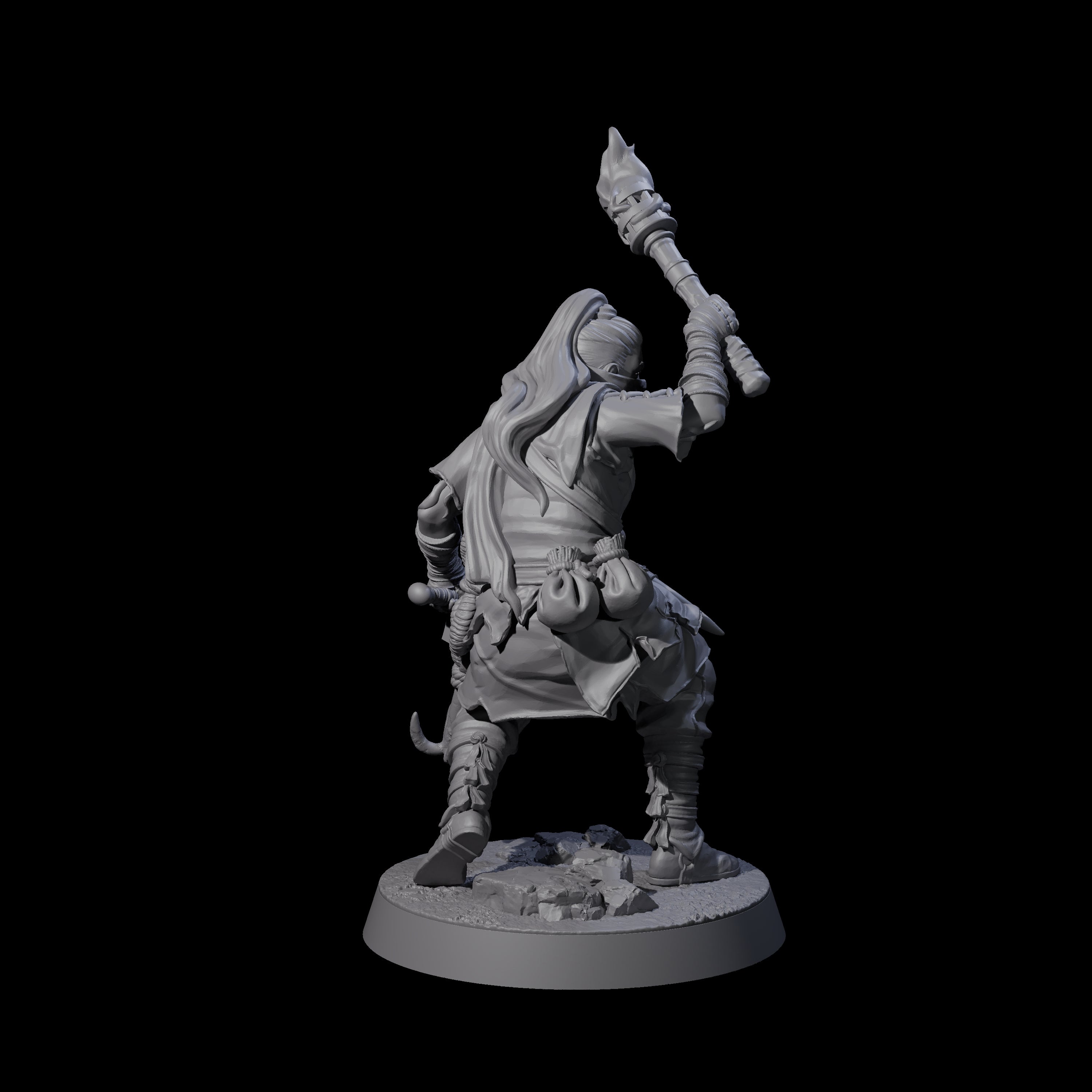 Rough Road Bandit B Miniature for Dungeons and Dragons, Pathfinder or other TTRPGs