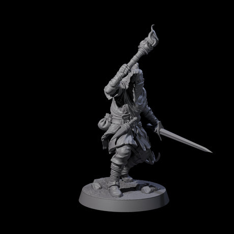 Rough Road Bandit B Miniature for Dungeons and Dragons, Pathfinder or other TTRPGs