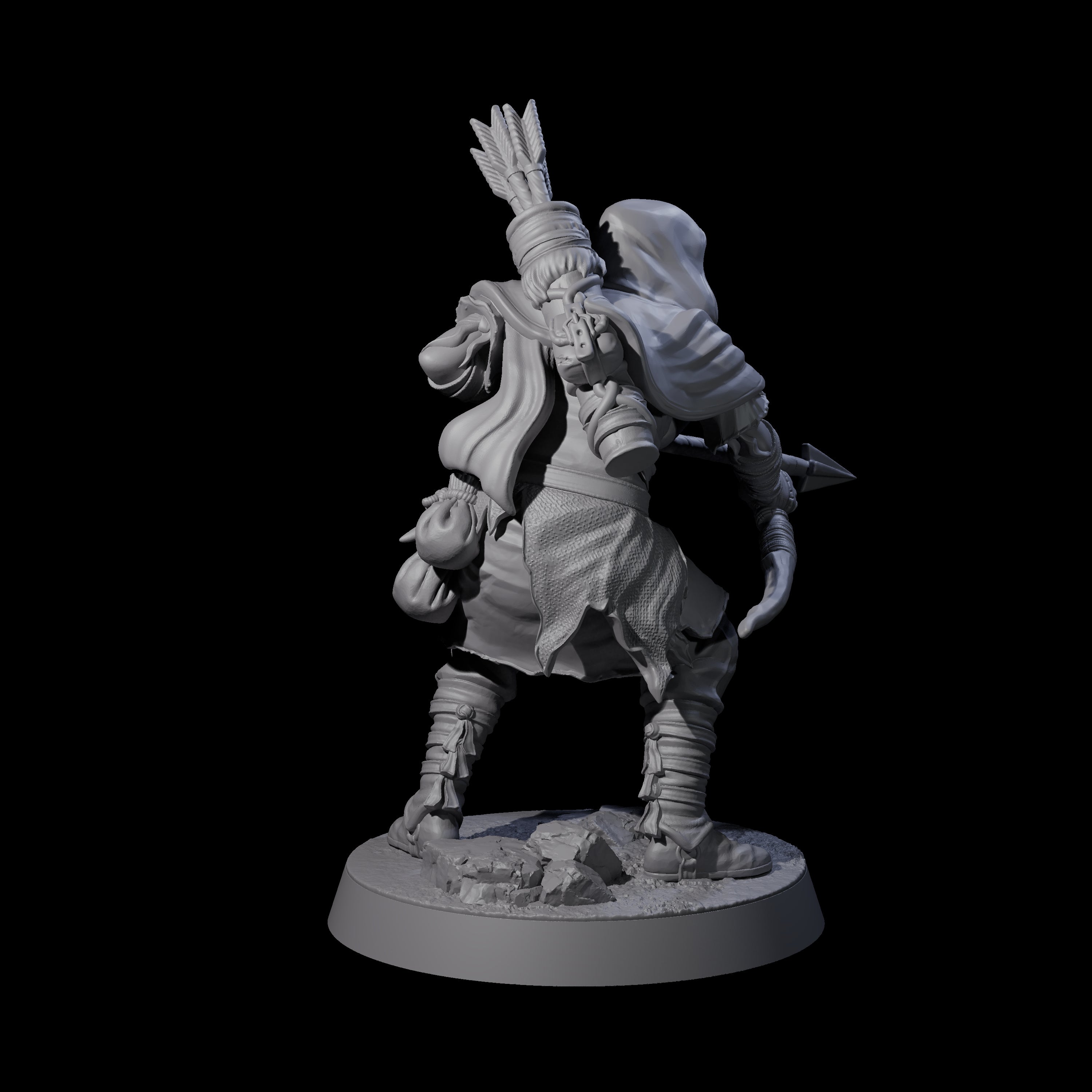 Rough Road Bandit C Miniature for Dungeons and Dragons, Pathfinder or other TTRPGs