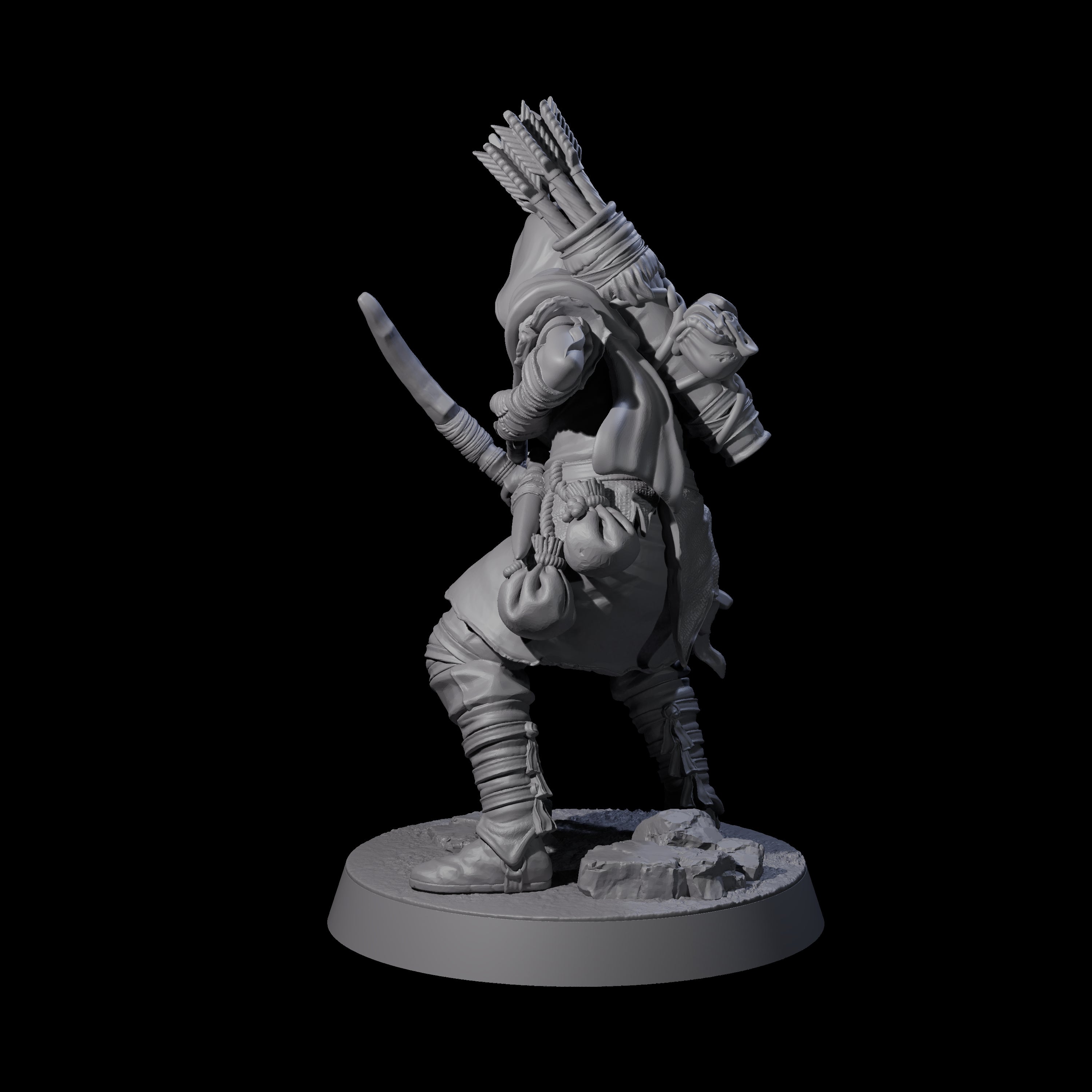 Rough Road Bandit C Miniature for Dungeons and Dragons, Pathfinder or other TTRPGs