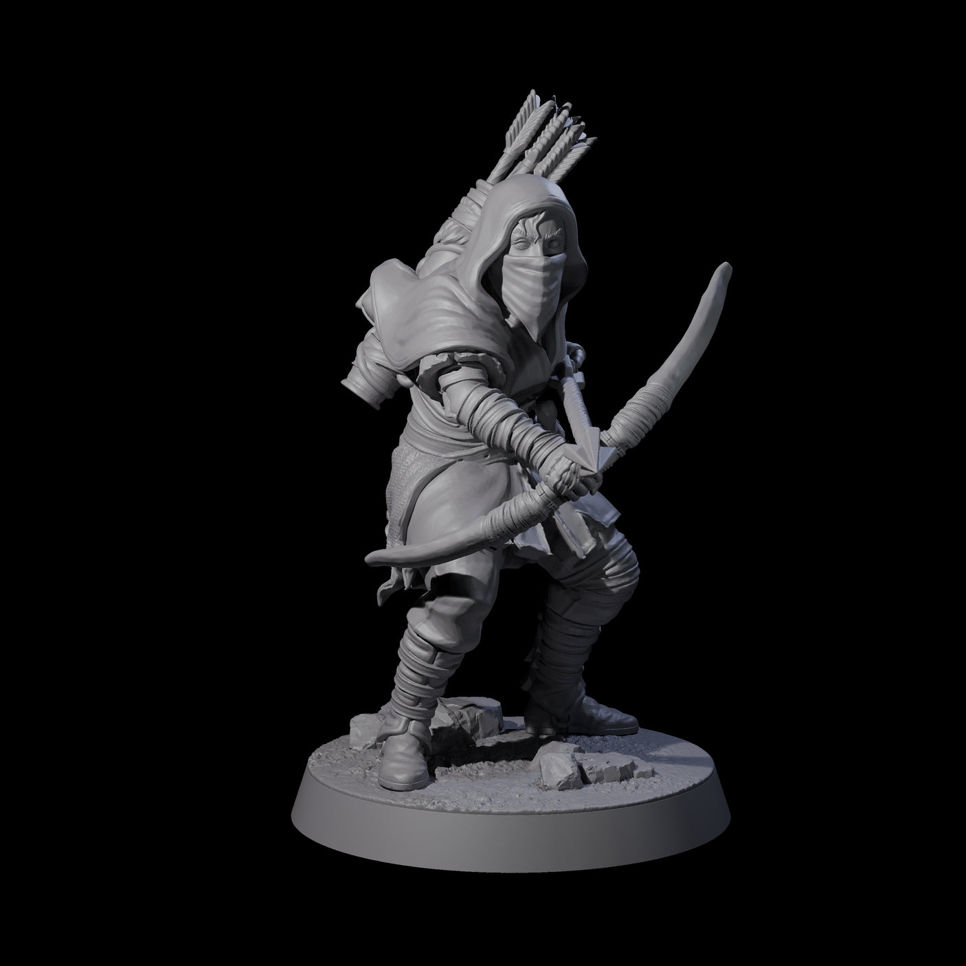 Rough Road Bandit C Miniature for Dungeons and Dragons, Pathfinder or other TTRPGs