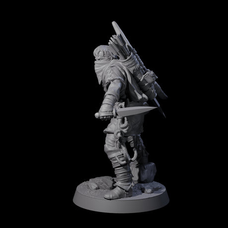 Rough Road Bandit D Miniature for Dungeons and Dragons, Pathfinder or other TTRPGs