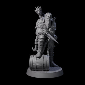 Rough Road Bandit E Miniature for Dungeons and Dragons, Pathfinder or other TTRPGs