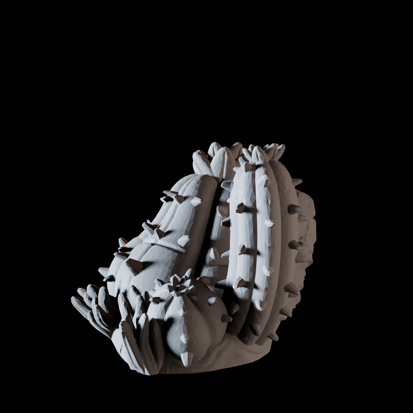 Round Cactus Miniature for Dungeons and Dragons, Pathfinder or other TTRPGs