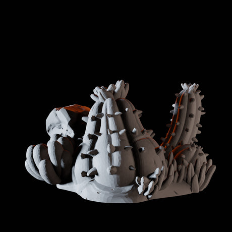 Round Cactus Miniature for Dungeons and Dragons, Pathfinder or other TTRPGs