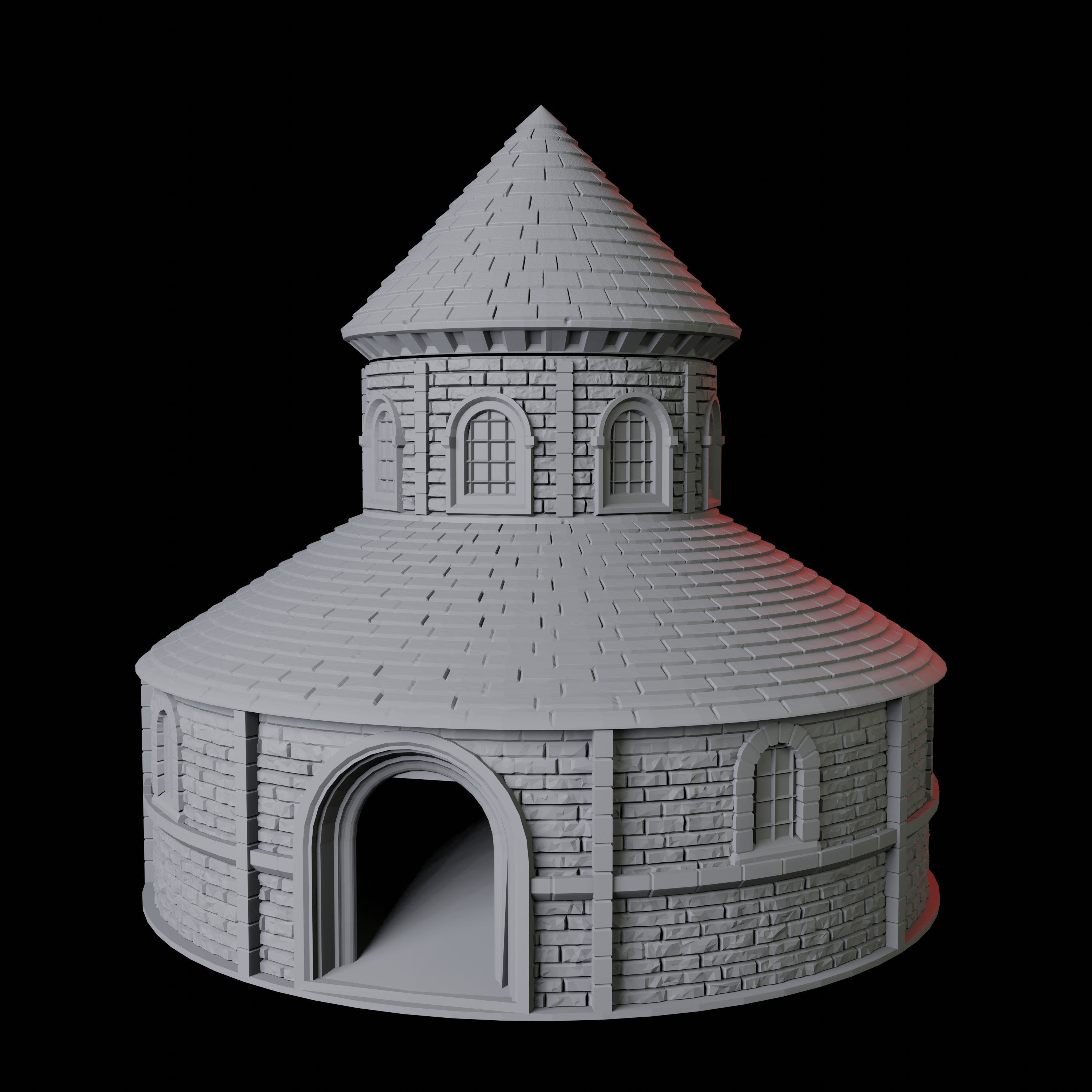 Round Church Dice Tower Miniature for Dungeons and Dragons