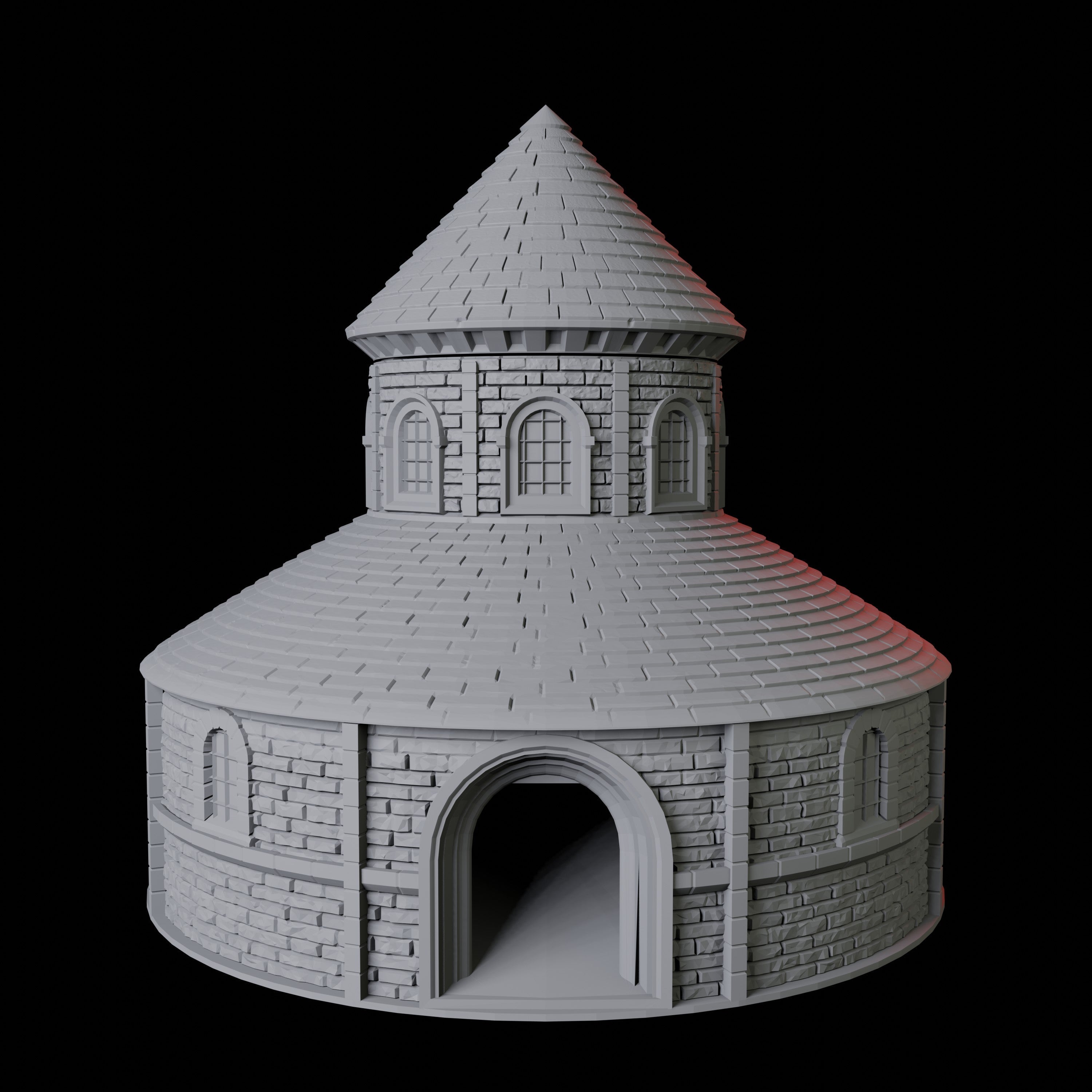 Round Church Dice Tower Miniature for Dungeons and Dragons