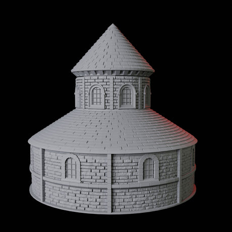 Round Church Dice Tower Miniature for Dungeons and Dragons, Pathfinder or other TTRPGs