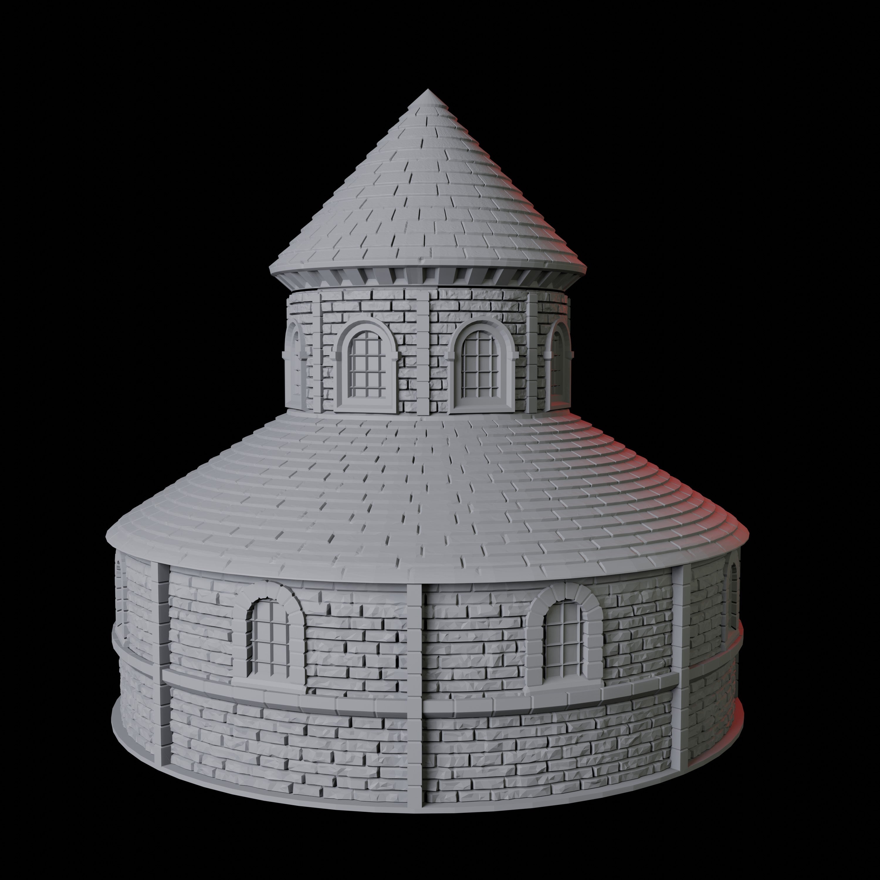 Round Church Dice Tower Miniature for Dungeons and Dragons