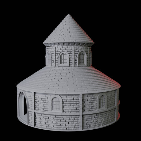 Round Church Dice Tower Miniature for Dungeons and Dragons, Pathfinder or other TTRPGs