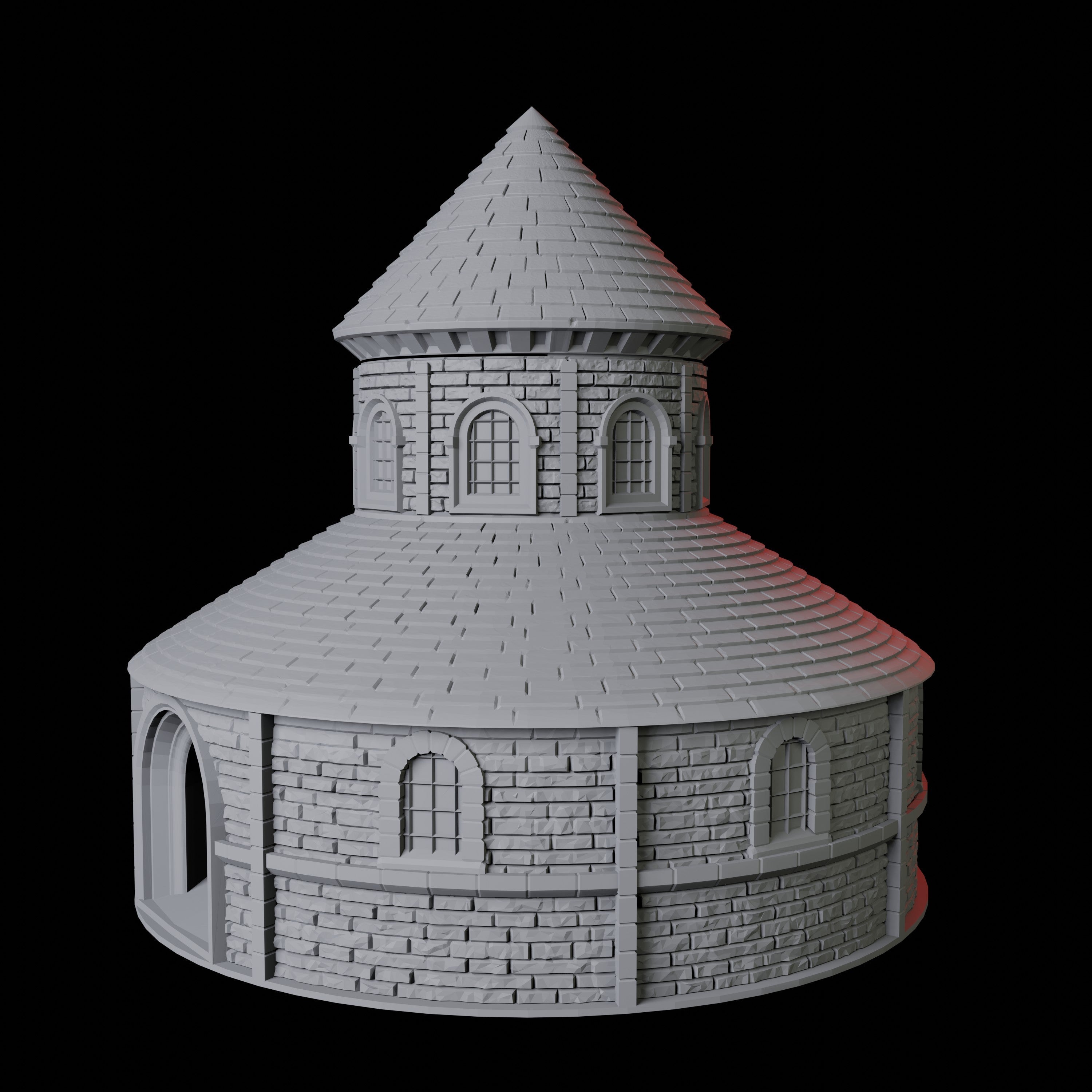 Round Church Dice Tower Miniature for Dungeons and Dragons