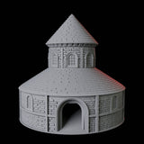 Round Church Dice Tower Miniature for Dungeons and Dragons, Pathfinder or other TTRPGs
