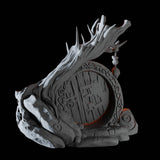 Round Door Miniature for Dungeons and Dragons, Pathfinder or other TTRPGs
