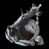 Round Door Miniature for Dungeons and Dragons, Pathfinder or other TTRPGs