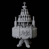 Round Feast Table Miniature for Dungeons and Dragons, Pathfinder or other TTRPGs