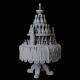 Round Feast Table Miniature for Dungeons and Dragons, Pathfinder or other TTRPGs