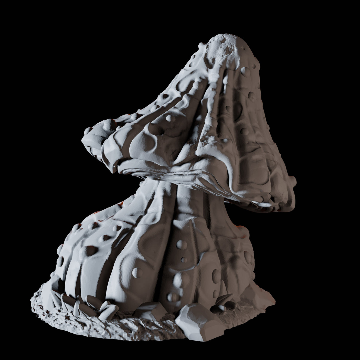 Rounded Mushroom Miniature for Dungeons and Dragons, Pathfinder or other TTRPGs