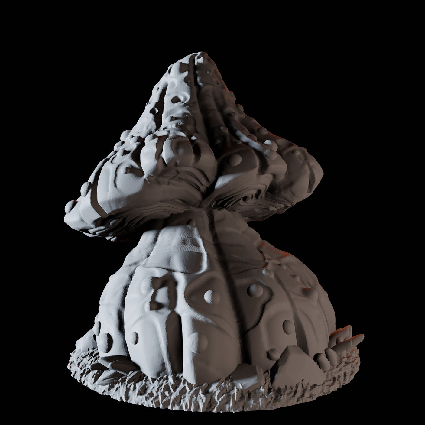 Rounded Mushroom Miniature for Dungeons and Dragons, Pathfinder or other TTRPGs