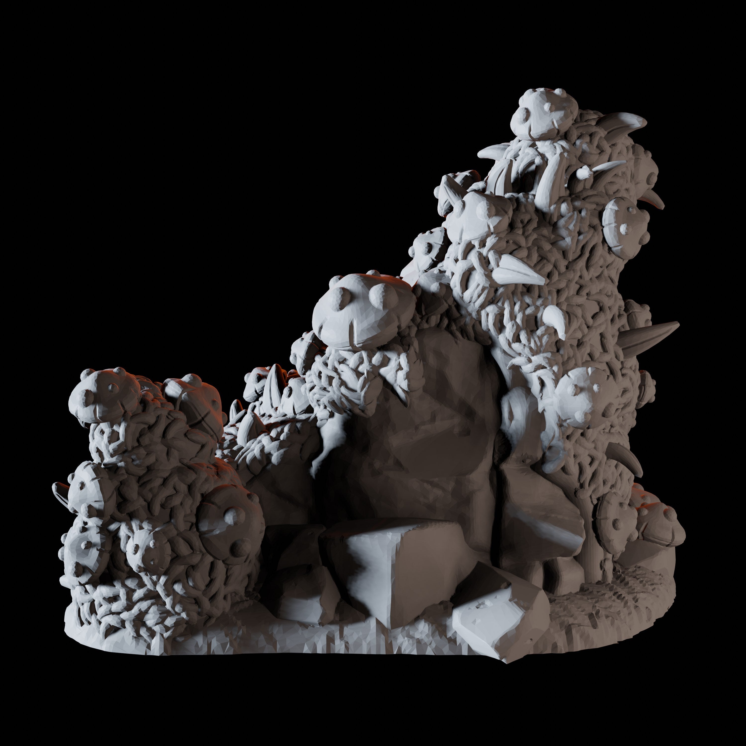 Rounded Rock Mushroom Miniature for Dungeons and Dragons, Pathfinder or other TTRPGs