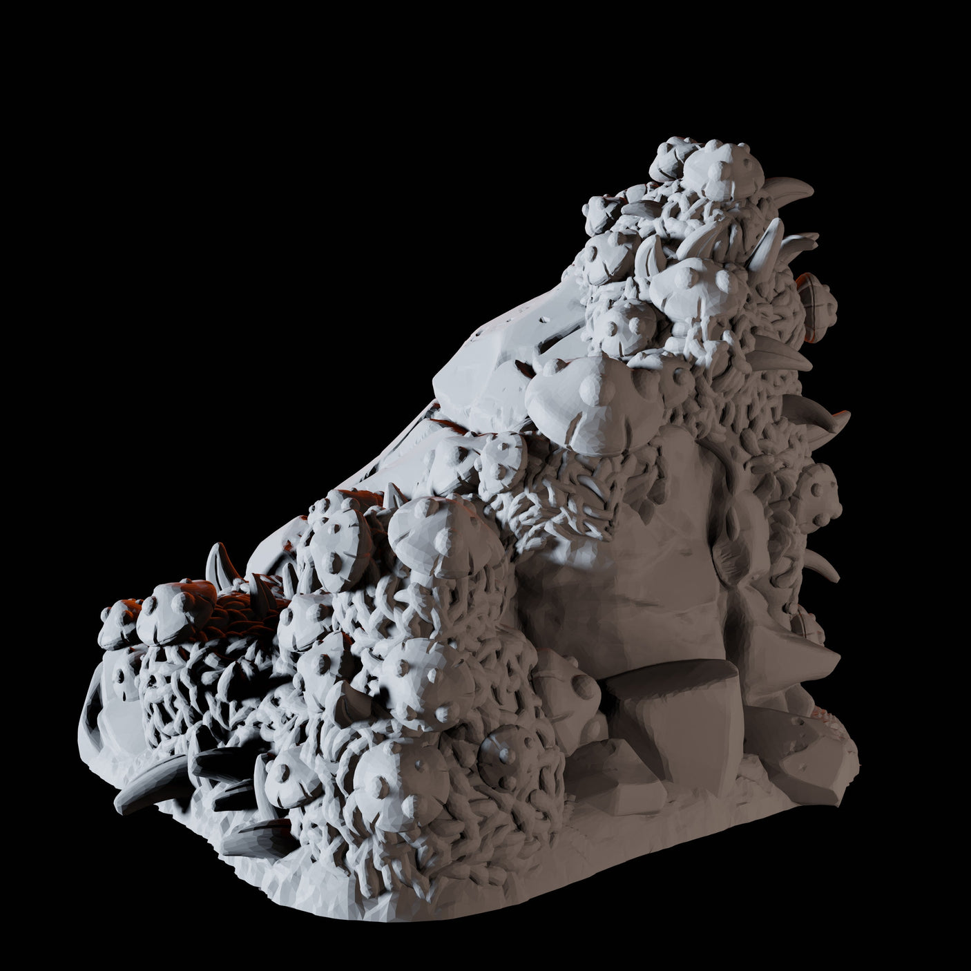 Rounded Rock Mushroom Miniature for Dungeons and Dragons, Pathfinder or other TTRPGs