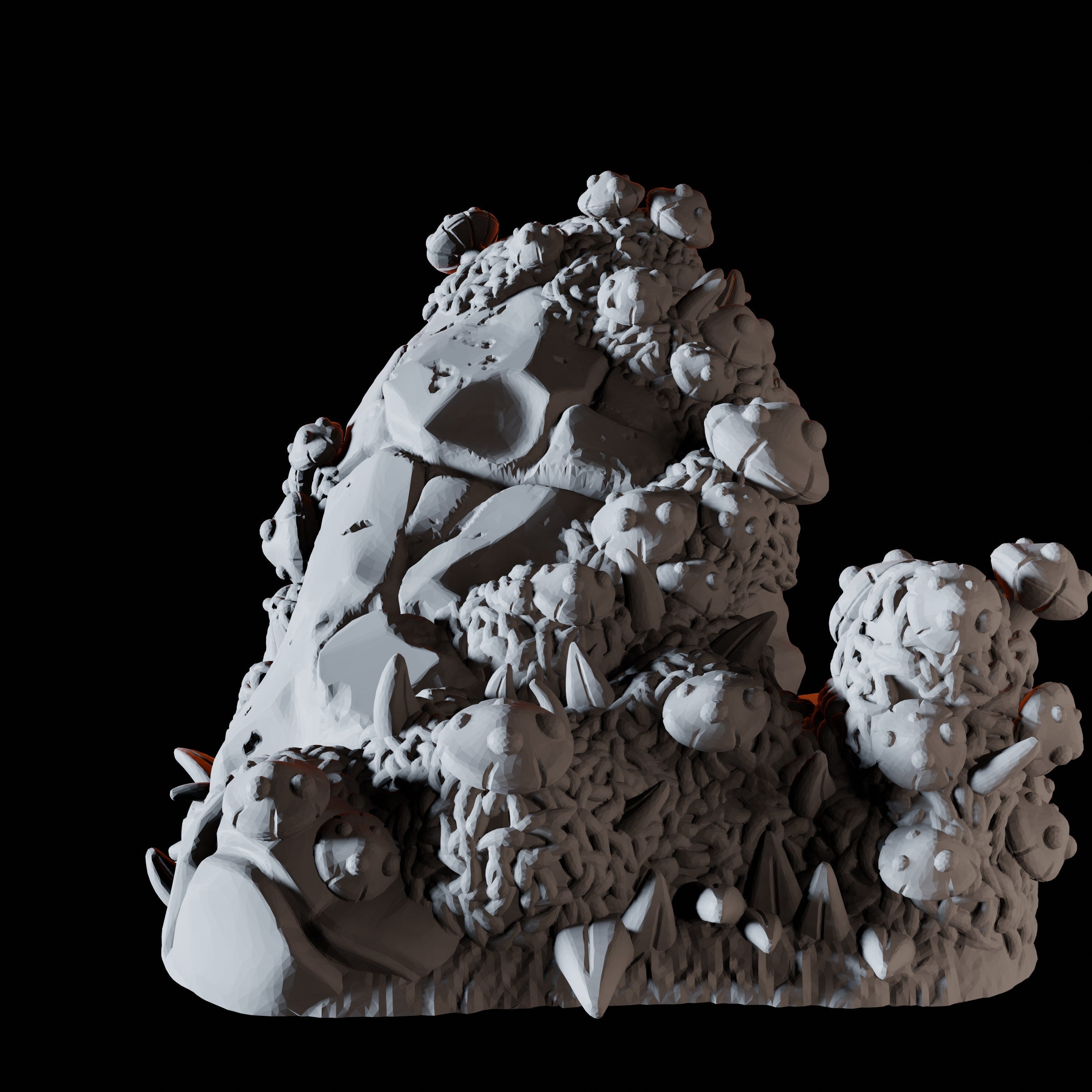 Rounded Rock Mushroom Miniature for Dungeons and Dragons, Pathfinder or other TTRPGs