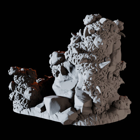 Rounded Rock Mushroom Miniature for Dungeons and Dragons, Pathfinder or other TTRPGs