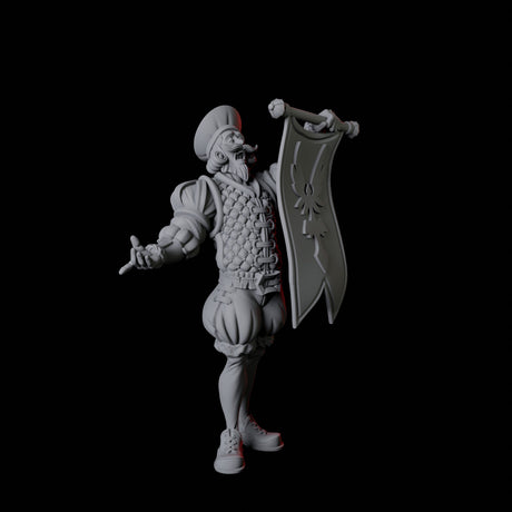 Royal Announcer Miniature for Dungeons and Dragons, Pathfinder or other TTRPGs