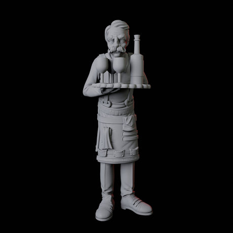 Royal Butler Miniature for Dungeons and Dragons, Pathfinder or other TTRPGs