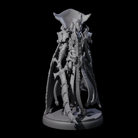 Royal Dark Elf Knight A Miniature for Dungeons and Dragons, Pathfinder or other TTRPGs