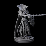 Royal Dark Elf Knight E Miniature for Dungeons and Dragons, Pathfinder or other TTRPGs