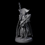 Royal Dark Elf Knight F Miniature for Dungeons and Dragons, Pathfinder or other TTRPGs