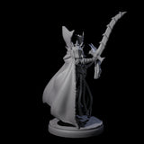 Royal Dark Elf Knight F Miniature for Dungeons and Dragons, Pathfinder or other TTRPGs