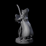 Royal Dark Elf Knight F Miniature for Dungeons and Dragons, Pathfinder or other TTRPGs