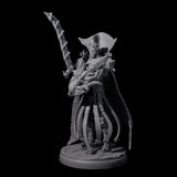 Royal Dark Elf Knight F Miniature for Dungeons and Dragons, Pathfinder or other TTRPGs
