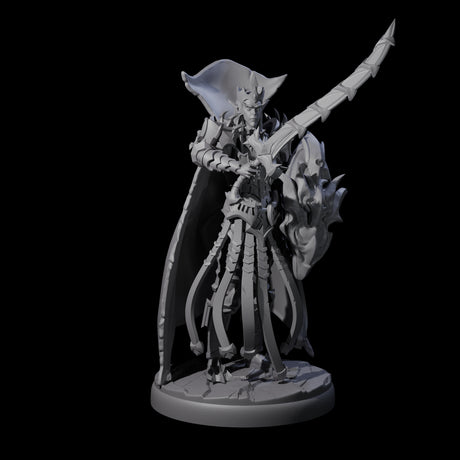Royal Dark Elf Knight G Miniature for Dungeons and Dragons, Pathfinder or other TTRPGs