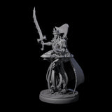Royal Dark Elf Knight H Miniature for Dungeons and Dragons, Pathfinder or other TTRPGs