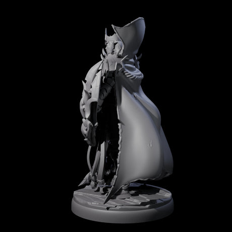 Royal Dark Elf Knight I Miniature for Dungeons and Dragons, Pathfinder or other TTRPGs