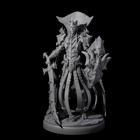 Royal Dark Elf Knight I Miniature for Dungeons and Dragons, Pathfinder or other TTRPGs