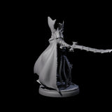 Royal Dark Elf Knight J Miniature for Dungeons and Dragons, Pathfinder or other TTRPGs