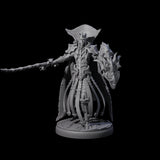 Royal Dark Elf Knight J Miniature for Dungeons and Dragons, Pathfinder or other TTRPGs