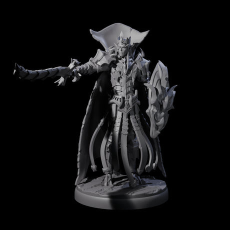 Royal Dark Elf Knight K Miniature for Dungeons and Dragons, Pathfinder or other TTRPGs