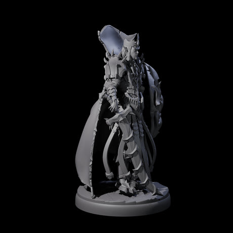 Royal Dark Elf Knight L Miniature for Dungeons and Dragons, Pathfinder or other TTRPGs